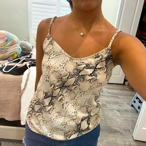 Snake print tank top from Ruby and Jenna